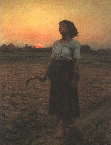 Jules Breton The Song of the Lark oil painting picture